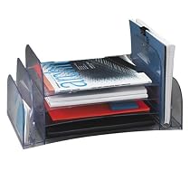 Rubbermaid 98600 Optimizers Multifunctional Desktop Sorter, Letter/A4 Size, Clear