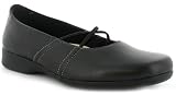 Ever So Soft Cross Ladies Flat Elasticated Ballerina Style Shoes, With Padded Sock For Additional Comfort Being On Your Feet All Day Has Never Felt So Good Ideal For In The Office Or Back To School - Black