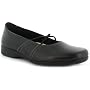 Ever So Soft "Cross" Ladies Flat Elasticated Ballerina Style Shoes, With Padded Sock For Additional Comfort Being On Your Feet All Day Has Never Felt So Good Ideal For In The Office Or Back To School - Black