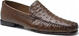 Mezlan Men's Rollini Animal Print Shoes,Tabacco Ostrich,11 M
