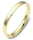 2.5mm traditional gold wedding band ring (14K Gold)