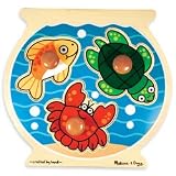 Melissa & Doug Deluxe Fish Bowl Jumbo Knob Puzzle