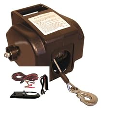 Seilwinde 12V + Kurbel + Umlenkrolle