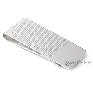 Sterling Silver Embossed Money Clip