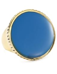 Jenny Bird Blue Resin Round Ring, Size 7
