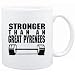 Mug White " STRONGER THAN A Great Pyrenees " Dogs