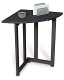 OFM 55107-GRAPHITE & BLACK Quarter Round Table/Telephone Stand-Graphite and Black