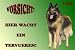 Garten & Freizeit : Metall - Warnschild Tervueren, Belgischer Schäferhund
