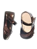 Metallic-Fudge Shiny Patent Strap Shoes by Designers Touch