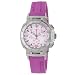 Tissot Women's T0482171701701 T-Race White Dial Pink Silicone Strap Watch