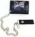 Men's Biker Wallets - Tapout Underdogs Tri Fold Biker Style Faux Leather Men's Chain Wallet