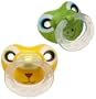 NUK Silicone Animal Faces 2 Pack BPA Free Pacifier, Size 2, Colors May Vary