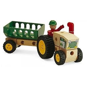BRIO Builder System Tractor and Trailer Set by Brio