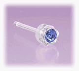 Blomdahl Medical Plastic Earrings - Sapphire