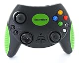 Controller with green rubber grips for Xbox