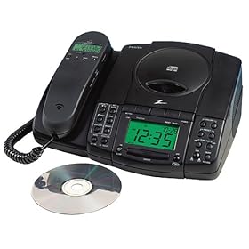 Zenith Z828B Clock Radio-Telephone (Caller ID, CD)