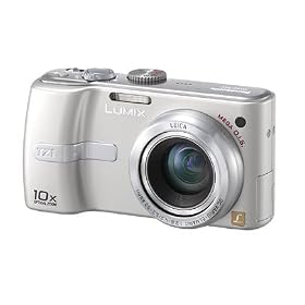 Panasonic DMC-TZ1BS Digital Camera [5MP, 10 X Optical Zoom, 2.5" LCD] Silver