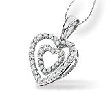 Double Heart w/diamonds