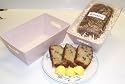 Scott's Cakes Banana Bread in a Pink Victorian Tray