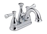 Delta Lockwood Double-Handle Centerset Lavatory Faucet with Metal Pop-Up, Chrome #2540-240