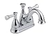 Delta 2540-240 Lockwood Double-Handle Centerset Lavatory Faucet with Metal Pop-Up, Chrome