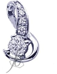 0.60 Ct Round Cut Diamond Pendant 14K CUT:VERY GOOD SI2 With Chain