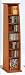 Oak Finish Pillar CD & DVD Rack / Organizer Shelf