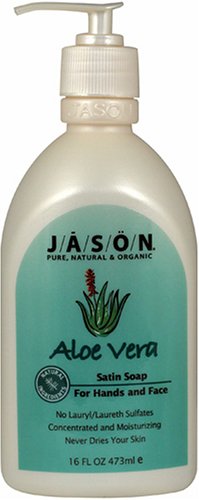 JASON Natural Cosmetics Aloe Vera Liquid Satin Soap, 16 Ounces