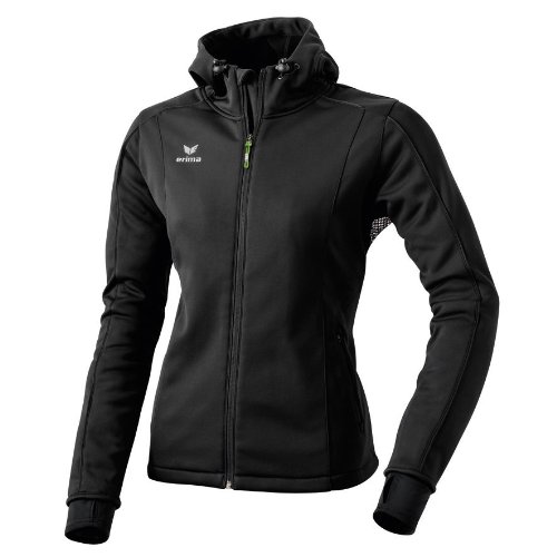 ERIMA Damen Softshelljacke Basic, schwarz, 36, 206902