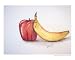 Apple and Banana Cuisine Giclee Poster Print by Ale Vidaurri Passero, 10x8