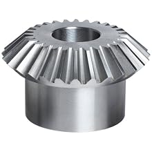 Boston Gear L Series Miter Gear, 1:1 Ratio, 20 Degree Pressure Angle, Straight Miter, Plain Bore, Steel