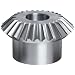 Boston Gear L Series Miter Gear, 1:1 Ratio, 20 Degree Pressure Angle, Straight Miter, Plain Bore, Steel
