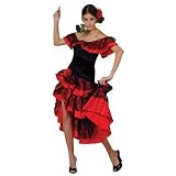 Spanish Senorita Flamenco Salsa Dancer Fancy Dress Costume L 18-20