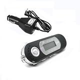 A8 1G TeckNet MP3 Player with FM Radio & 4 Channel FM Transmitter(Black)