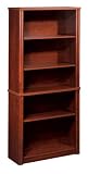 Embassy Modular Bookcase in Tuscany Brown Finish By Bestar Furniture