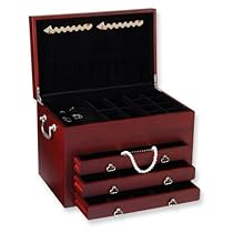 Mahogany Finish Solid Wood Jewelry Box Mahogany Finish Solid Wood Jewelry Box