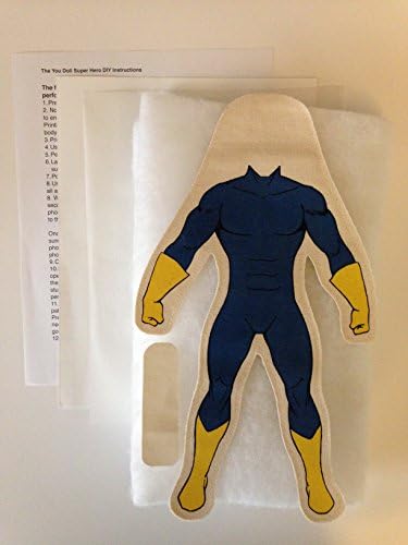 Design Your Own Doll The You Doll Superhero Kit Blue and Yellow Male 12 Inch