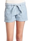 Levi’s Misses Petite Utility Boyfriend Short, Light Vintage Chambray, 10