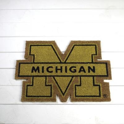 University of Michigan Sculpted Coir Mat