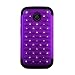 Rugged Case for Straight Talk Moto E Xt830c Crystal-purple-black Silicone Hybrid Cover