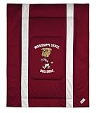 MISSISSIPPI STATE BULLDOGS OFFICIAL LOGO FULL / QUEEN SIZE JERSEY COMFORTER