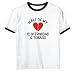 T-Shirt Ringer White " Half Of My Trinidad & Tobago " Country