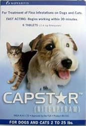 Capstar For Dogs And Cats 2 To 25 lbs (6 Tablets)