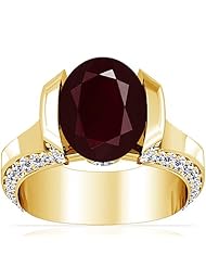 14K Yellow Gold Oval Cut Ruby Fana Designer Ring (GIA Certificate)