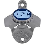 Bergamont North Carolina Tar Heels Wall Mounted Bottle Opener