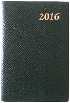 Charing Cross Diary D742LJ For Year 2016 Leather 4" x 2 1/2" with Pencil in Spine (Hunter Green)