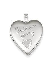 Sterling Silver 20mm Forever in my Heart Locket