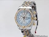 BREITLING Windrider Chronomat Evolution Chronograph Mens Watch in 18K Pink Gold and Steel C1335653/A647/EAOP