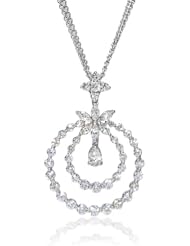 Diamond 18k White Gold Pendant Necklace