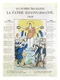 Illustrated Lyric Sheet for a Song Dedicated to the Workers, 1848 Art Giclee Poster Print by French School, 18x24